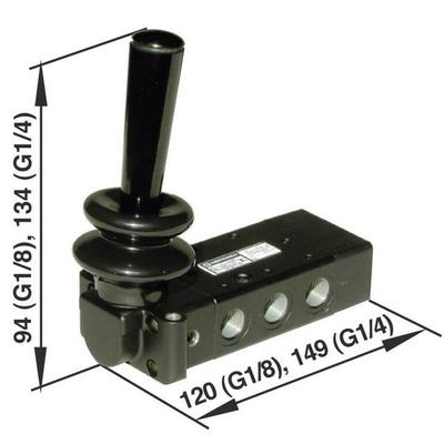 Norgren IMI Mechanischbetätigtes Pneumatik-Ventil X3347802 Gehäusematerial Aluminium 1St.