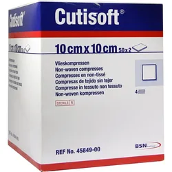 Cutisoft Vlieskompressen Steril 10x10cm 100 ST