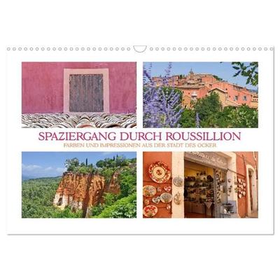 Spaziergang durch Roussillon (Wandkalender 2027 DIN A3 quer), CALVENDO Monatskalender