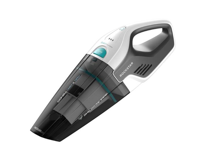 Cecotec Conga Rockstar Hand 8.4V Cordless Handheld Vacuum Cleaner - Wet &amp; Dry Hand Vac, Bagless Cyclonic Tech, 500ml Dust Cup, High-Efficiency Filter with Furniture &amp; Crevice Tools for Home &amp; Car