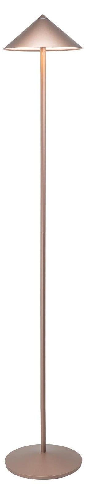 Zafferano Pina XXL Oplaadbare LED-staande lamp met touchdimmer en magnetische kop - Brons