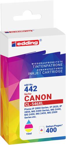 Edding Druckerpatrone ersetzt Canon CL-546XL Kompatibel Color EDD-442 18-442