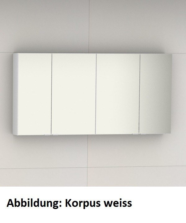 Artiqua Spiegelschrank, Quarzgrau Hochglanz Touch, 070-SDT-4-14-172 070-SDT-4-14-172