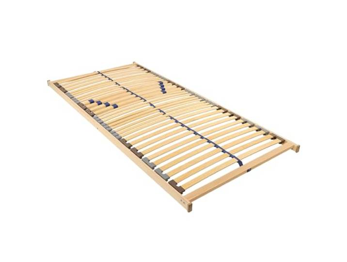 BeCo Lattenrost Blue Line NV, 90 x 190 cm, Blauer Engel, 33 Leisten, montiert, Nicht verstellbar, ultraflach & stabil