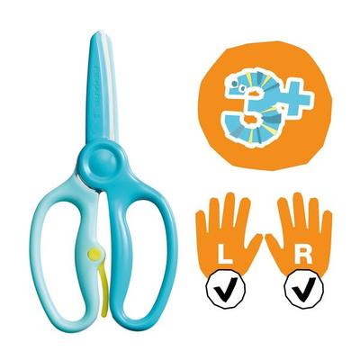 Fiskars Bastelheft für Kinder Kinderschere & Begleitheft 3+, Links- und Rechtshänder