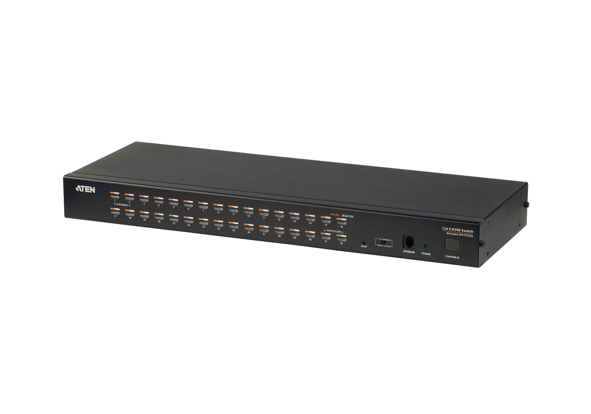 Aten KH1532A 32-Port Multi-Interface (DisplayPort, HDMI, DVI, VGA) Cat 5 KVM Switch