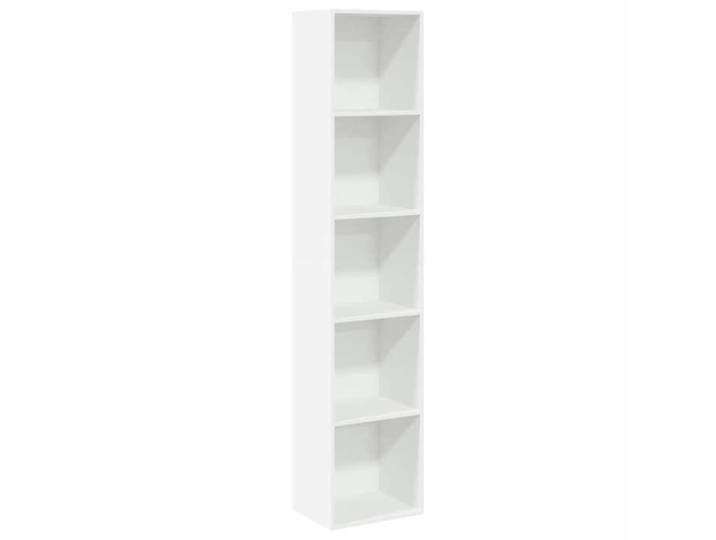 Blanc Étagère Bibliothèque - bureau/Salon - Meuble de rangement - blanc 40x30x189 cm - Bois d'ingénierie @EU428195