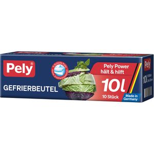 Pely Gefrierbeutel 54030280, 10 Liter, 34 x 50cm, 10 Stück