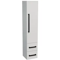 SAT Cube Way Badezimmerschrank hoch 35x163x33 cm glanz weiß glanz/matt CUBE3CV35BL