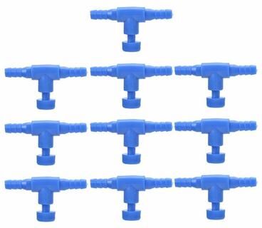Inspire Daily Merch Adjustable Flow Control Regulator Valve For Fish Tank Airline Tubing blue