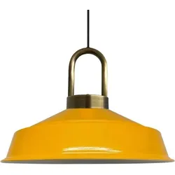 Bamyum Asletl-Lock Vintage Gelb Pendelleuchte
