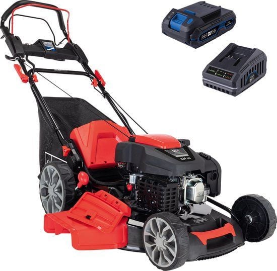 Scheppach MS225-56E Benzine Grasmaaier met Hybride Start - 56 cm - 6 PK