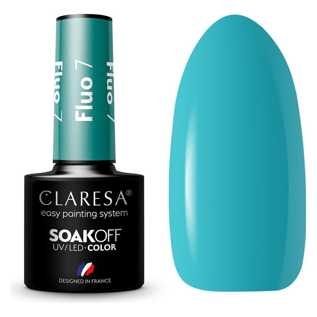 Claresa 7 Fluoreszierender UV-Nagellack 5ml (Blau, Farblack, UV-Gel Lack) (45169827)
