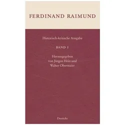 Historisch kritische Ausgabe 01, Belletristik von Ferdinand Raimund