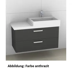 Artiqua 415 Waschtischunterschrank für Living City 818431 Sangallo Grau quer, 415-WU2L-L15-7152-432 415-WU2L-L15-7152-432