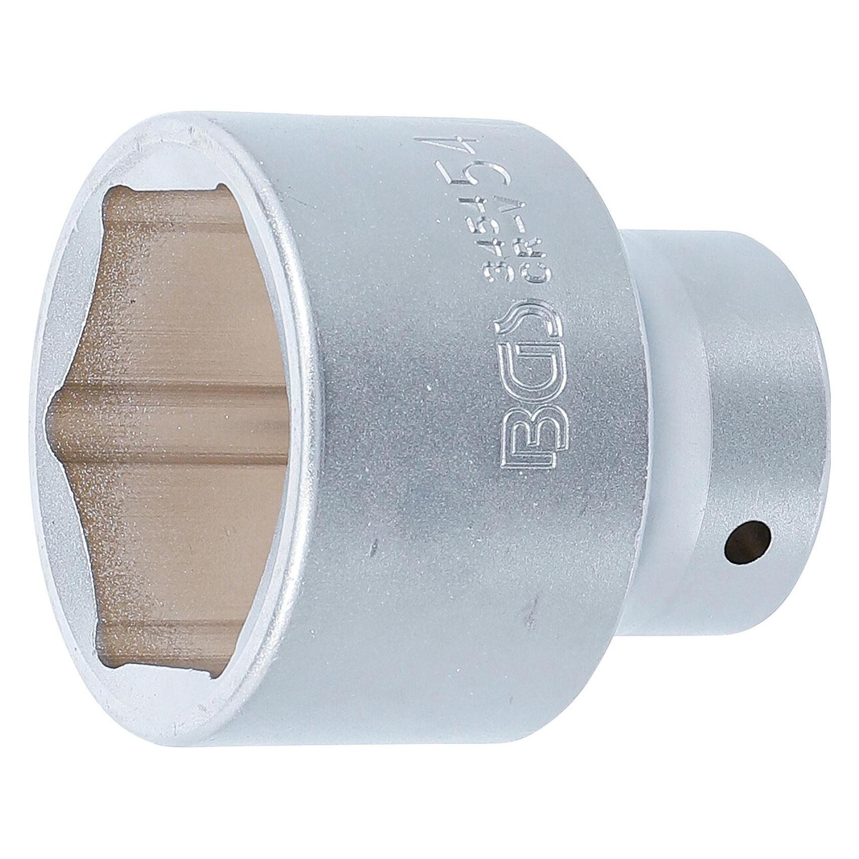 BGS Steckschlüssel-Einsatz Sechskant | Antrieb Innenvierkant 20 mm (3/4") | SW 54 mm (54 mm) (3454)