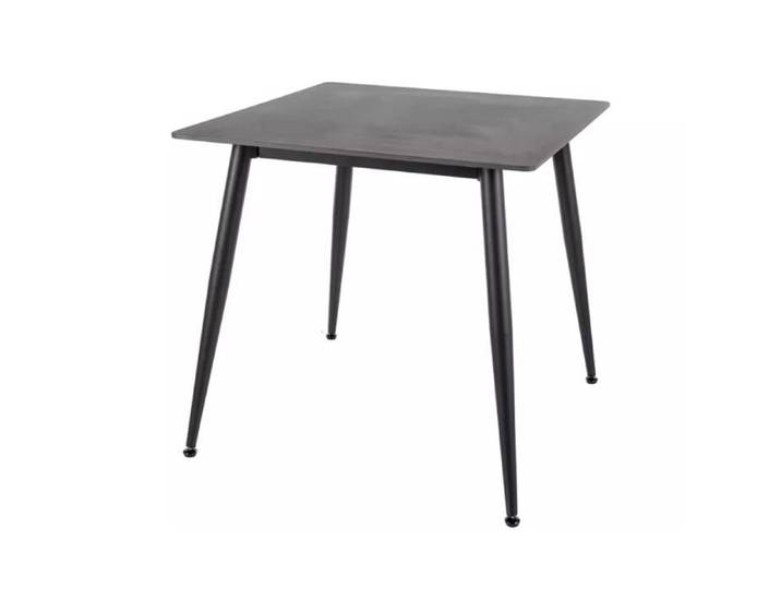 Table à Manger - Meubles&Design - Table à manger carrée compacte 80 cm en céramique noire mat COMPACTA