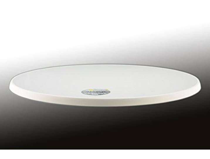 Sevelit Tischplatte weiß, rund, 850mm Durchmesser, wetterfest, schlagfeste Tischkante, Tischplatten ideal als Ersatzteil und zum Nachrüsten