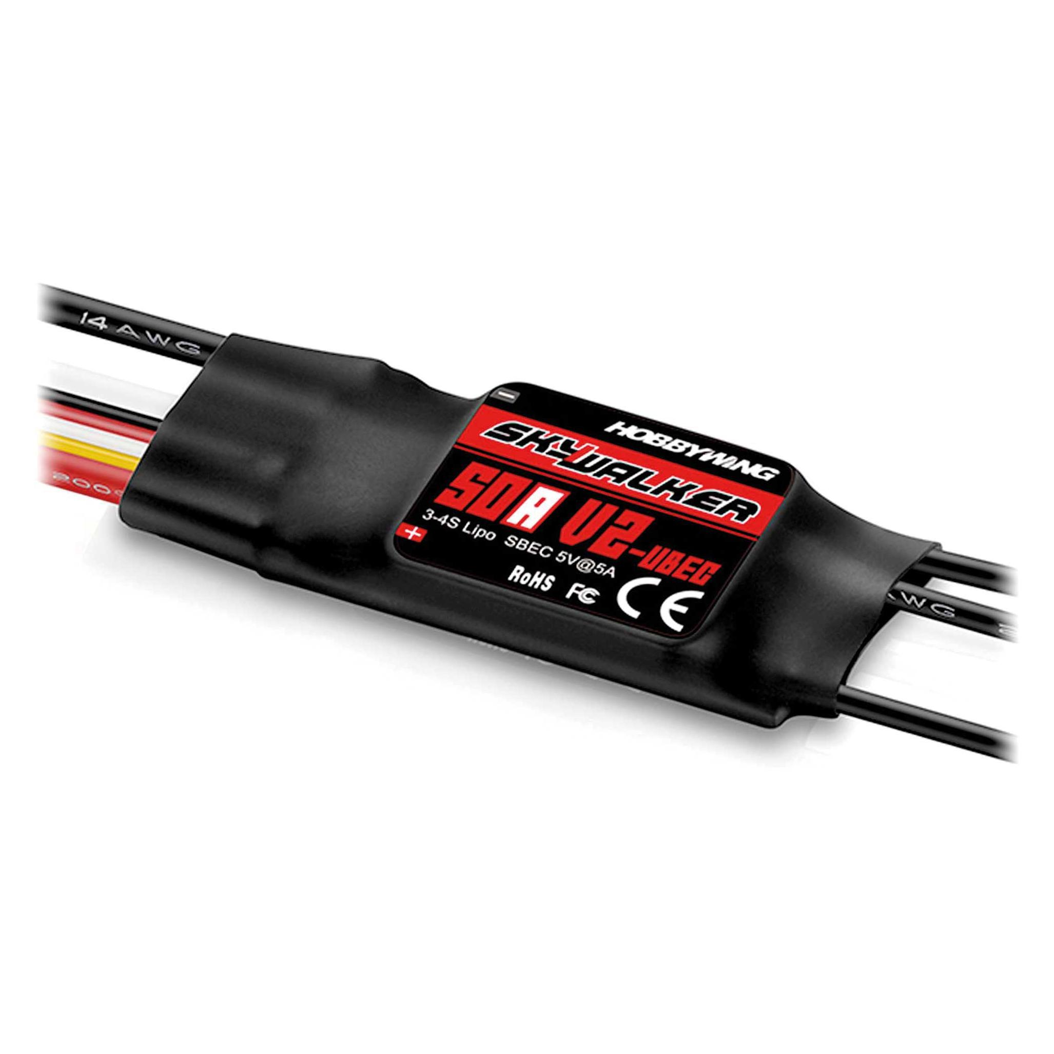 Hobbywing Skywalker V2 50A 3-4s, 5A BEC (HW80060442)