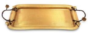 Jiallo Eleanor Rectangular Tray - Satin Gold
