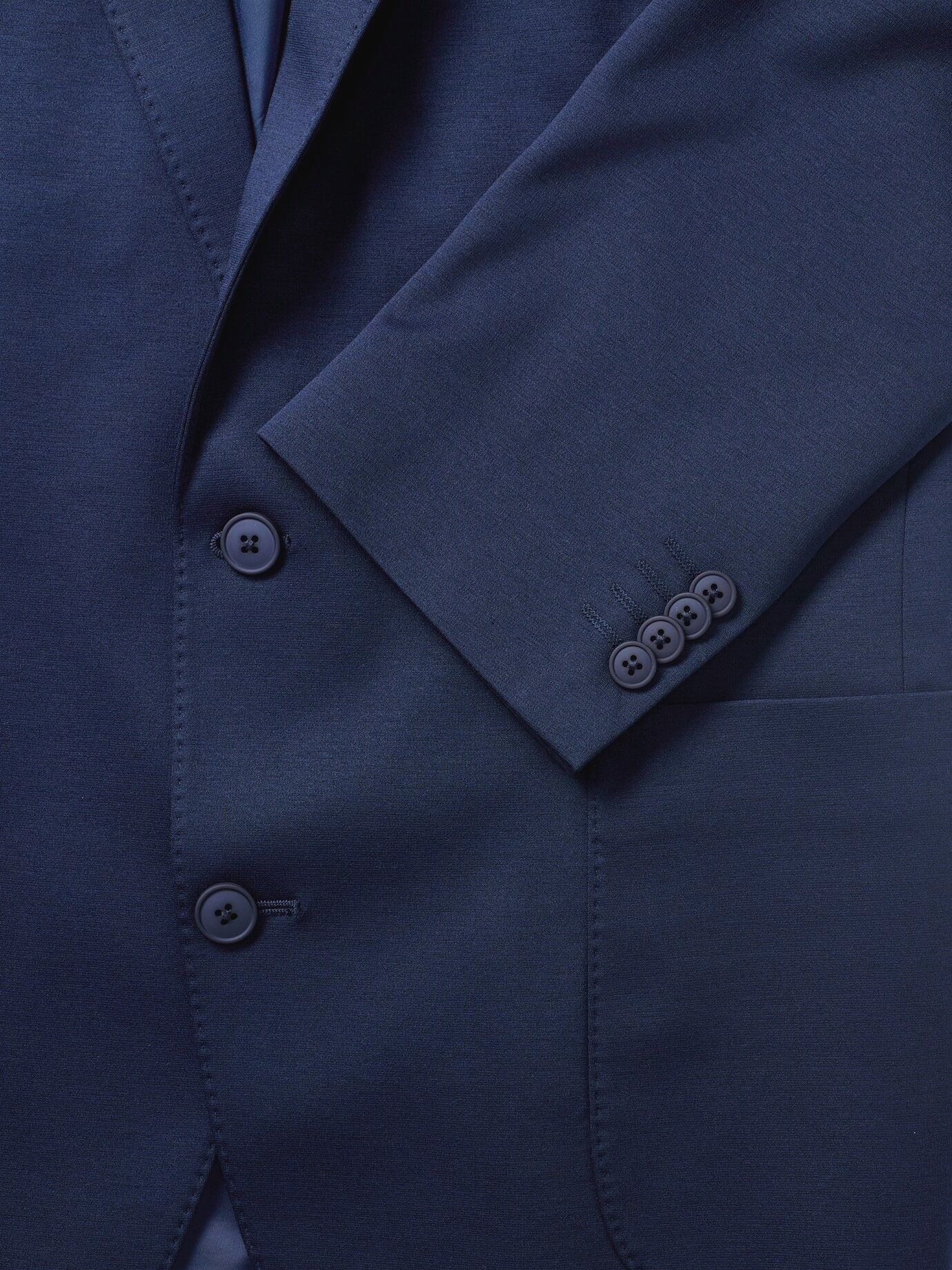 Walbusch Anzug-Sakko aus elast. Material, Regular Fit, Farbe Blau, 102, elastisches Obermaterial hochelastisches Innenfutter Herren