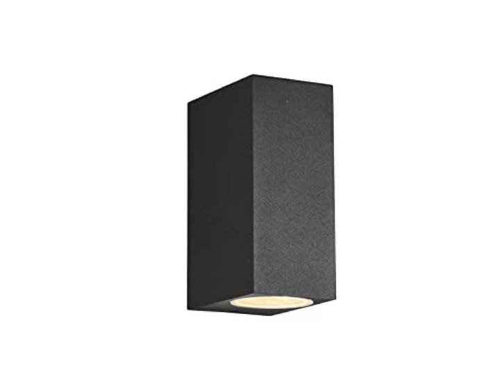Trio Leuchten Roya 204269242 Applique murale d'extérieur en aluminium moulé sous pression Anthracite 2 x GU10