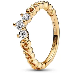 Pandora 162232C01 Damenring Edle Tiara mit Wirbel Goldfarben, 60/19,1