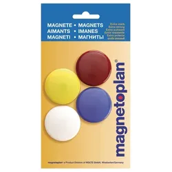 magnetoplan Signalmagnet farbig sortiert 40mm 4St