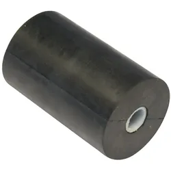 Seitenrolle mit Buchse, Gummi/Kunststoff, 100x62mm