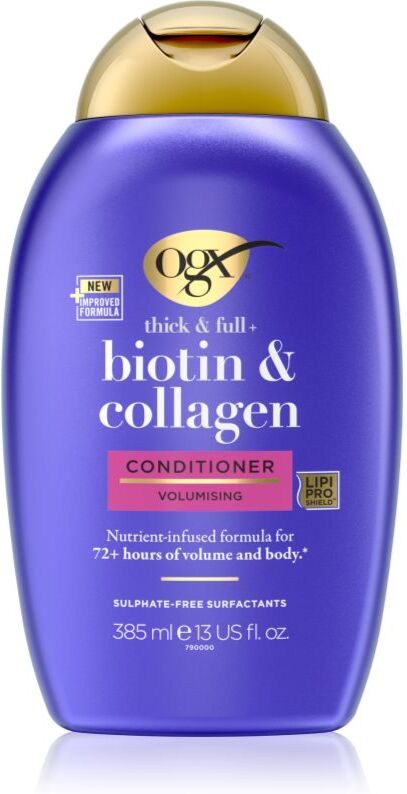 OGX Biotin & Collagen Schaum für größere Haardichte bei sehr empfindlichen und schütter werdenden Haaren für mehr Haarvolumen 385 ml