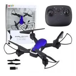 Lean Toys Drohne mit Sechs-Achsen-Gyroskop, LED-Beleuchtung und 360°-Drehung