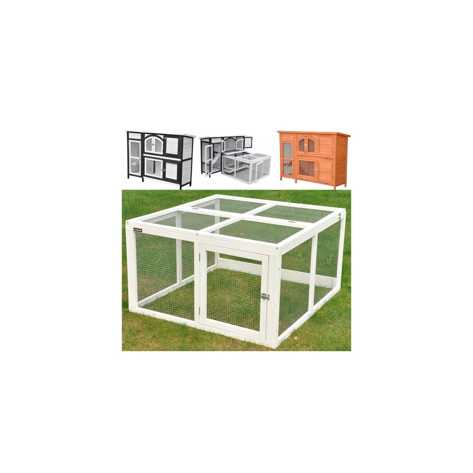 Nanook Freigehege für Hasenstall Jumbo weiss 96x100x55cm