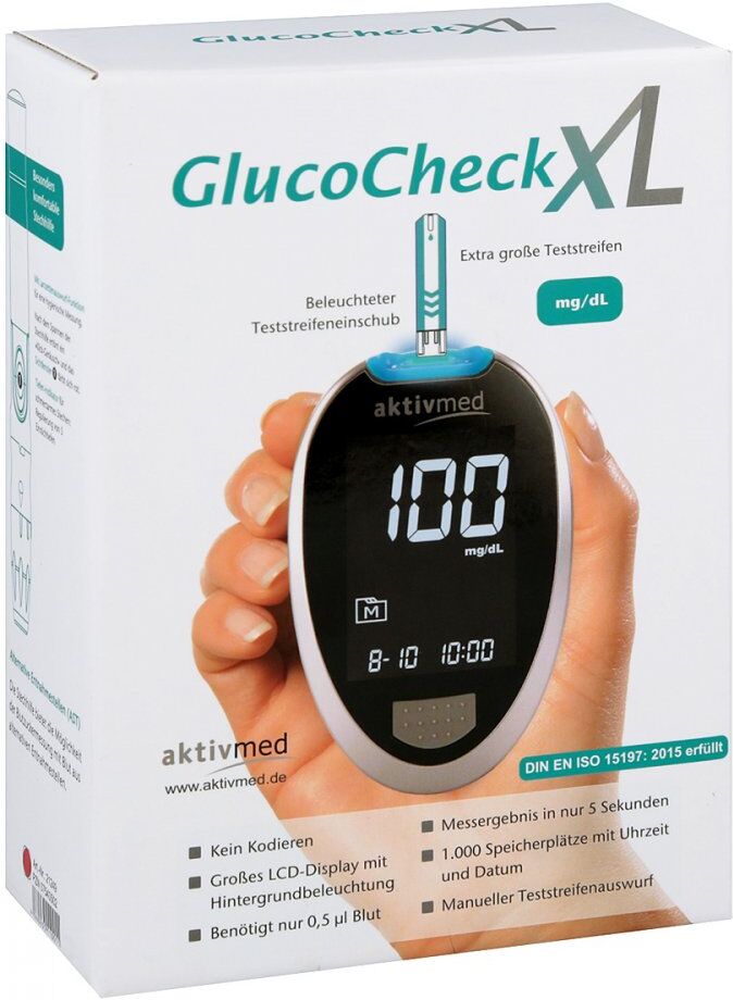 Gluco Check Xl Blutzuckermess Set mmol/l
