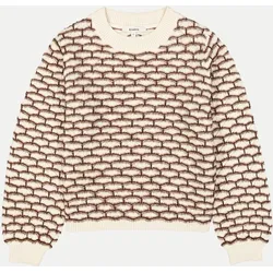 Pullover mit Struktur 4478-BROWN XS