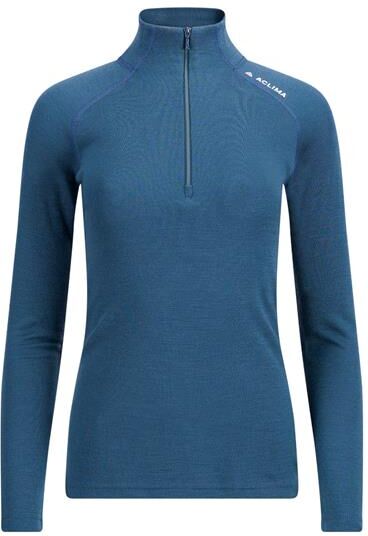 Aclima WarmWool Mockneck Womens, Midnight Navy L