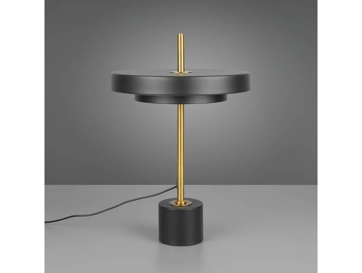 Trio Lighting LED Tischlampe Keaton, dimmbar, schwarz, für Wohn- / Esszimmer, Metall