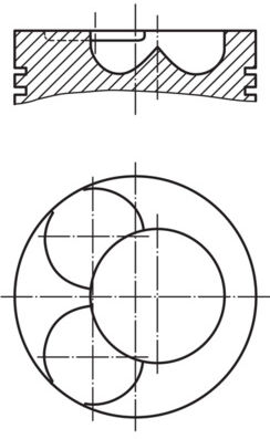 Mahle Kolben 0280701 Für Zylinder 3-4
