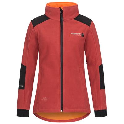 Outdoorjacke DEPROC ACTIVE "CANADA Women", Damen, Gr. 44L, rot, Web, 96% Polyester, 4% Elasthan, regular fit hüftbedeckend, mit Daumenlöchern,mit Schneefang,mit verstellbarem Klettverschluss, Jacken Outdoorbekleidung Outdoorjacke Übergangsjacke,...