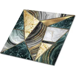 FLIESENAUFKLEBER 9 Stück 30x30 cm selbstklebend Art-Deco-Abstraktion