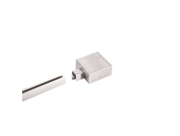 Fischer & Honsel Schienensystem-Einspeiser, Nickelfarben, Metall, 8.5x4x11.5 cm, Lampen & Leuchten, Leuchtenzubehör