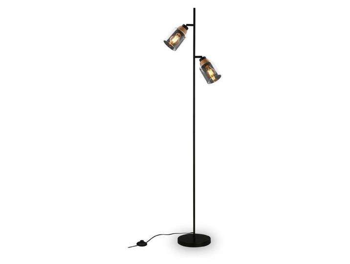 Lampe debout\, 150 cm\, 2x E27\, max. 10W\, noir