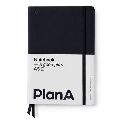 Notizbuch A5 Hardcover Blanko Midnight Black, Gebundene Ausgabe von , Bücher.de