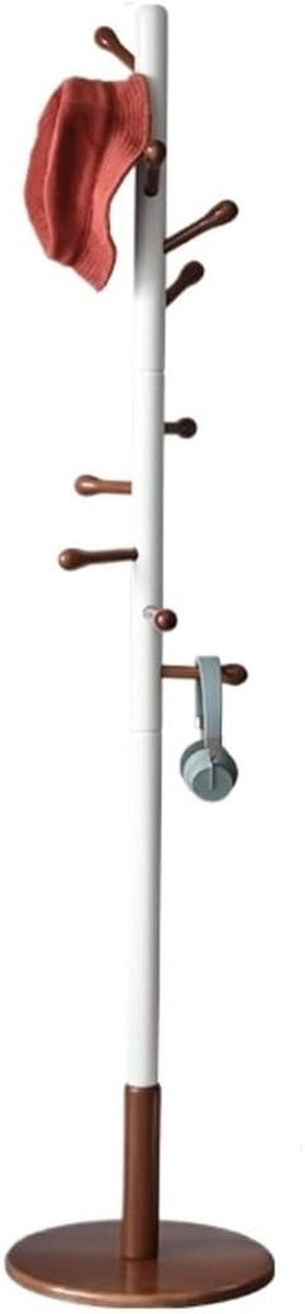 Staande kapstok boomvormig kledingrek met houten basis, houtkleurig, B: 39 cm, H: 176 cm