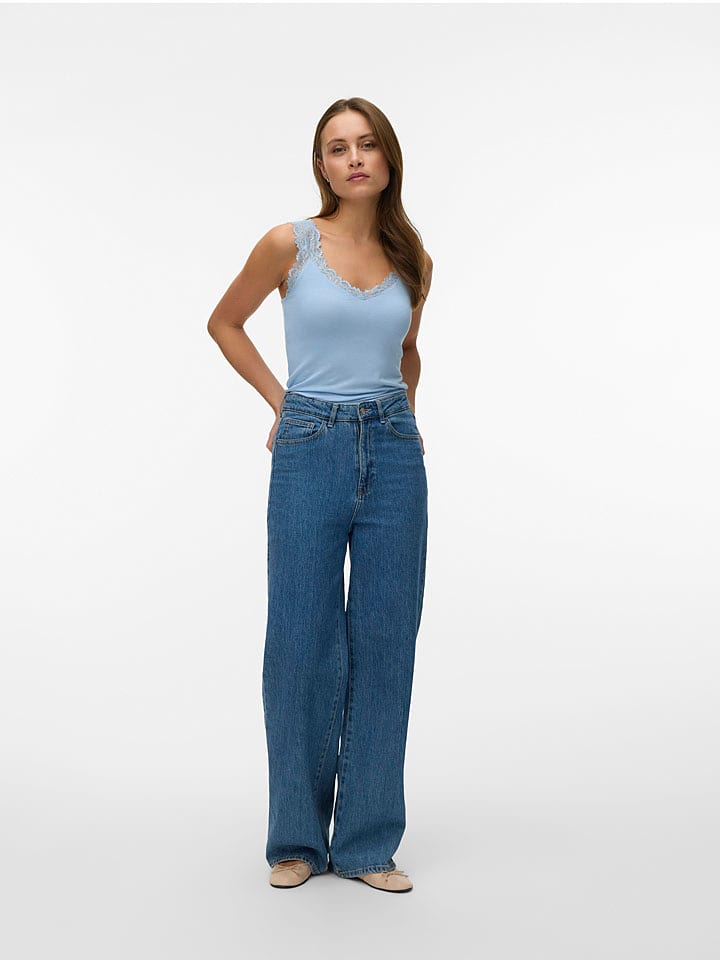 Vero Moda Top in Hellblau - L