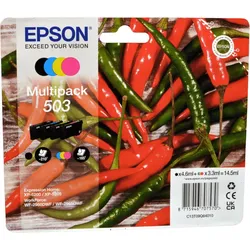 4 Epson Tinten C13T09Q640 Multipack KCMY 503