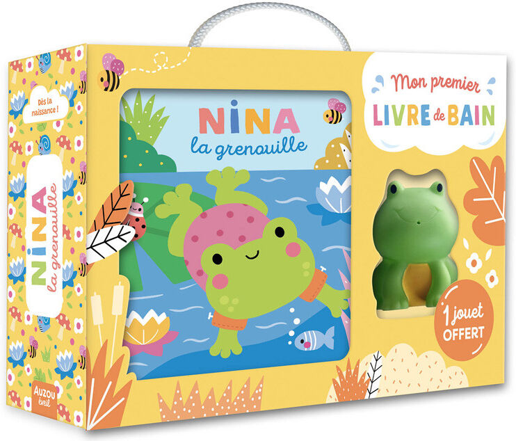 Coffret Mon premier livre de bain : Nina la grenouille - Auzou
