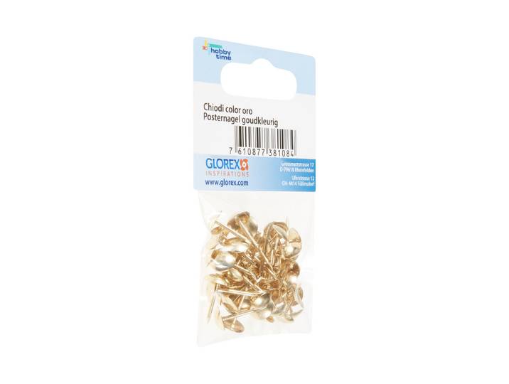 Glorex Polsternägel Gold 15 mm 50 Stück