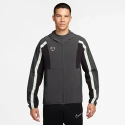 NIKE Strike+ Repel wasserabweisende Fußball Trainingsjacke Herren 254 - medium ash/off noir/summit white S