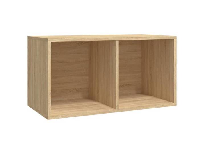 Armoire de vinyles/Boîte de rangement - UU - Chêne sonoma 71x34x36 cm a349