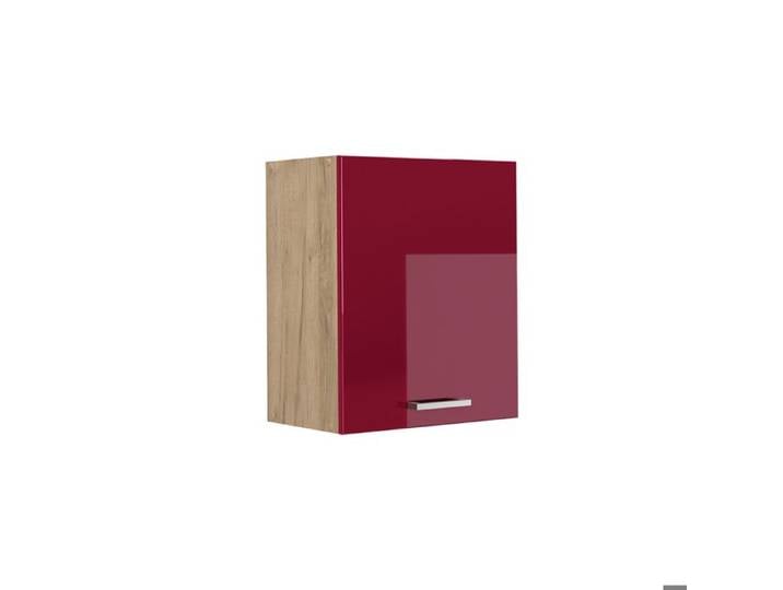 Elément haut de cuisine R-Line 50cm Rouge brillant/Chêne doré Vicco 70056
